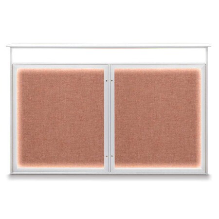 United Visual Products Open Faced Traditional Rounded Corkboard UV647ARC-BLACK-DBURGU